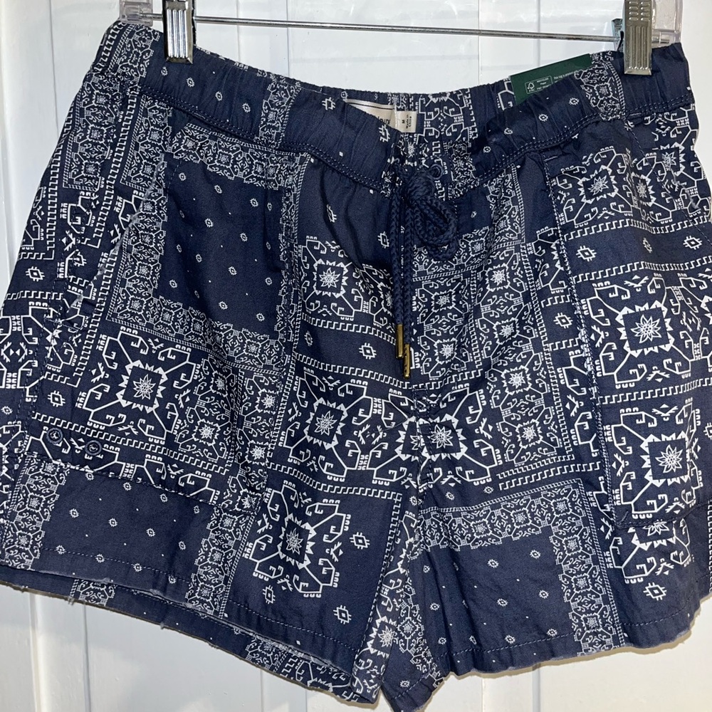 BN Blue Aztec Patterned Drawstring Shorts by Alpi… - image 3